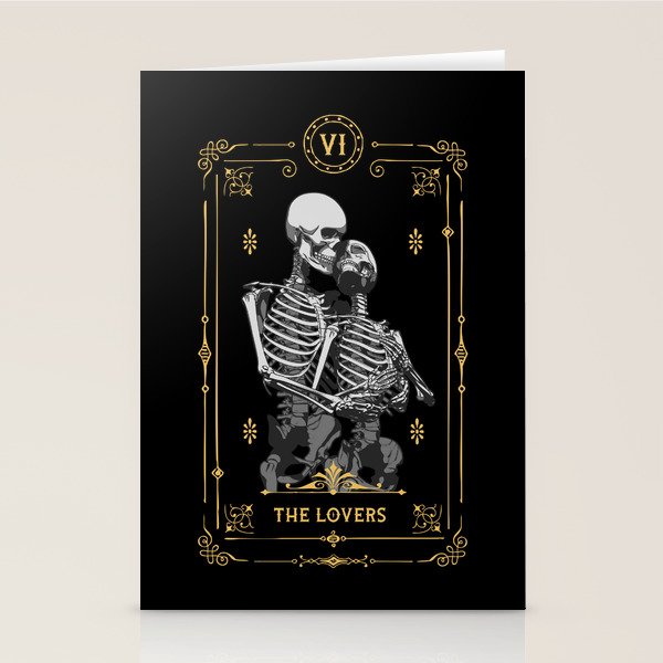 The Lovers VI Tarot Card Stationery Card Gallery Image 1