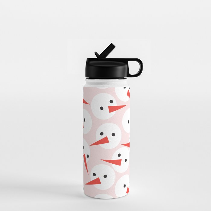 Snowman pattern Water Bottle Gallery Image 1