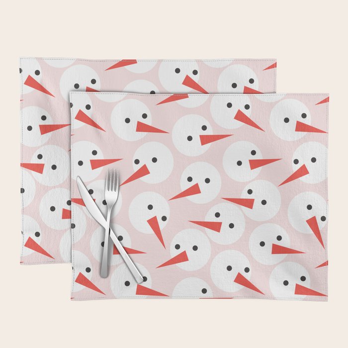 Snowman pattern Placemat Gallery Image 1