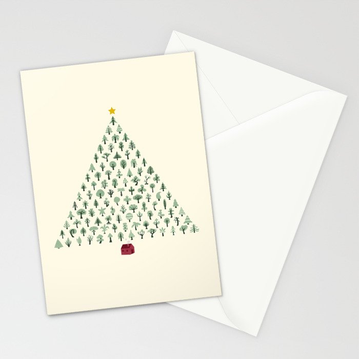 Christmas Treeangle Stationery Card Gallery Image 2