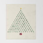 Christmas Treeangle Throw Blanket Gallery Image 2