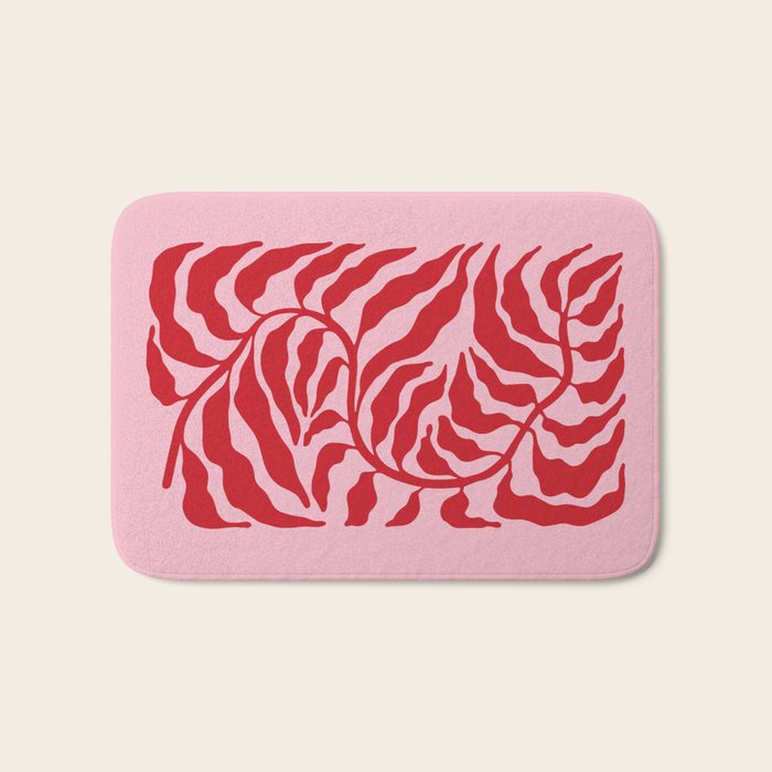 Wild Ferns: Wine Edition Bath Mat Gallery Image 1