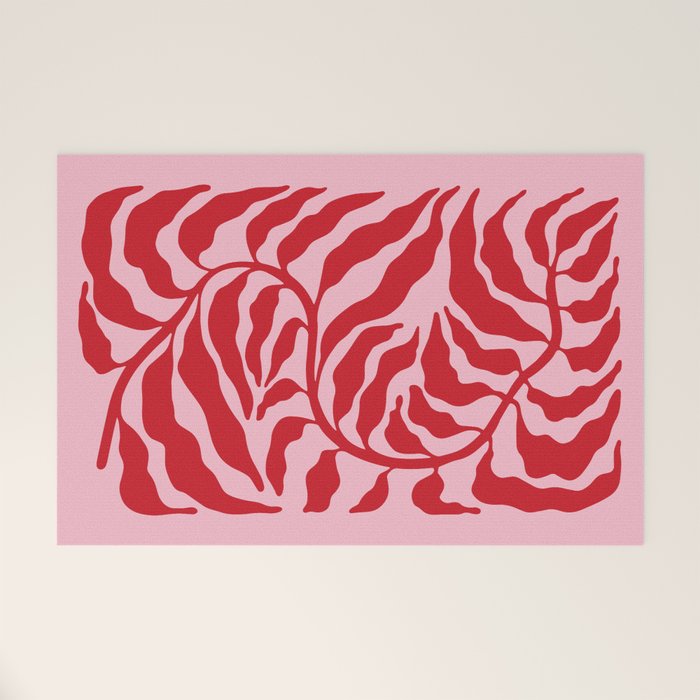 Wild Ferns: Wine Edition Welcome Mat Gallery Image 1
