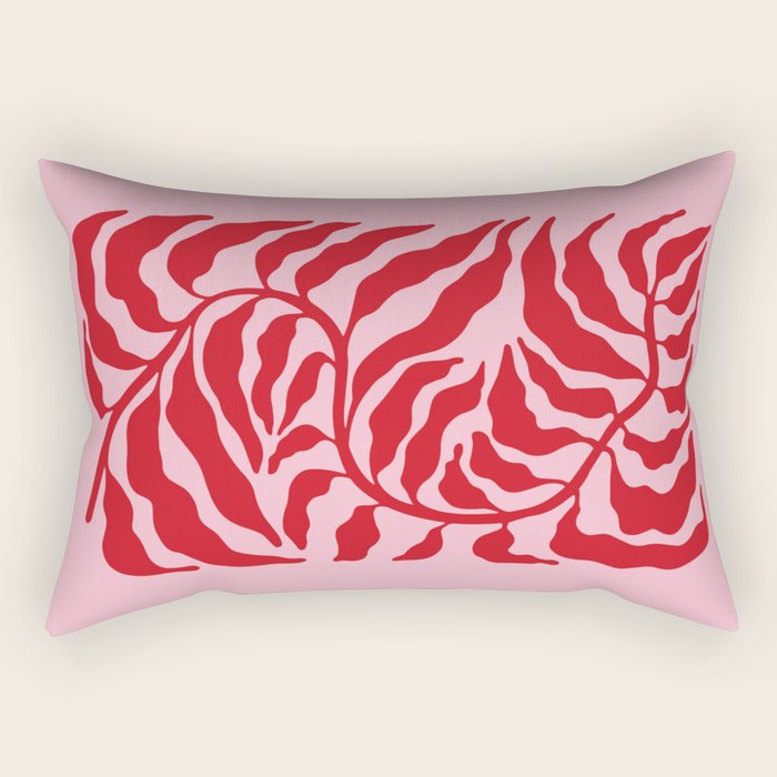 Wild Ferns: Wine Edition Rectangular Pillow Gallery Image 2