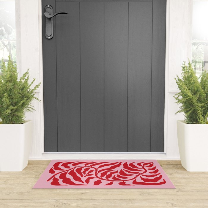 Wild Ferns: Wine Edition Welcome Mat Gallery Image 3