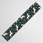 Unicorns on a dark background with a fairy forest Table Runner Gallery Image 3