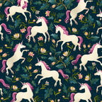 Unicorns on a dark background with a fairy forest Coffee Mug Gallery Image 2