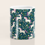 Unicorns on a dark background with a fairy forest Coffee Mug Gallery Image 4