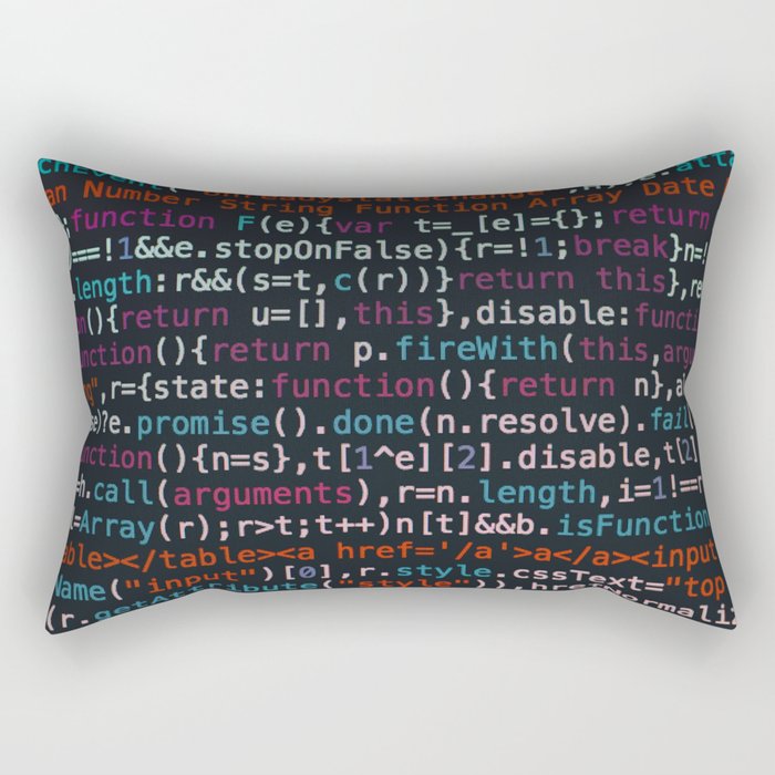 Computer Science Code Rectangular Pillow Gallery Image 2