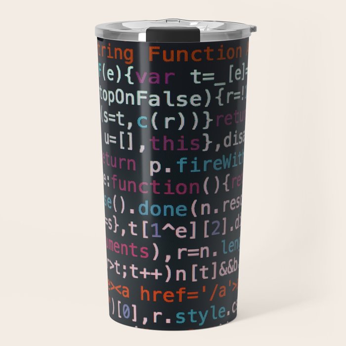 Computer Science Code Travel Mug Gallery Image 1