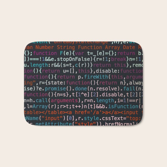 Computer Science Code Bath Mat Gallery Image 1