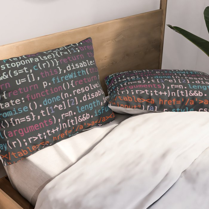 Computer Science Code Pillow Sham Gallery Image 2
