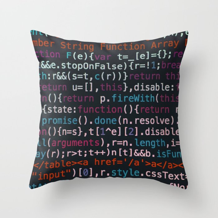 Computer Science Code Throw Pillow Gallery Image 6