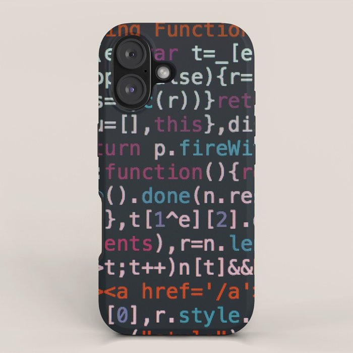 Computer Science Code iPhone Case Gallery Image 1