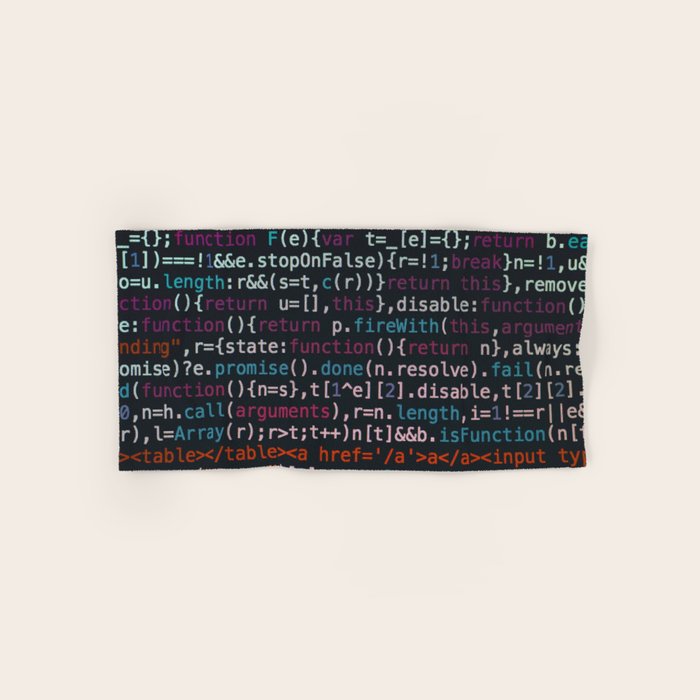 Computer Science Code Bath Towel Gallery Image 1