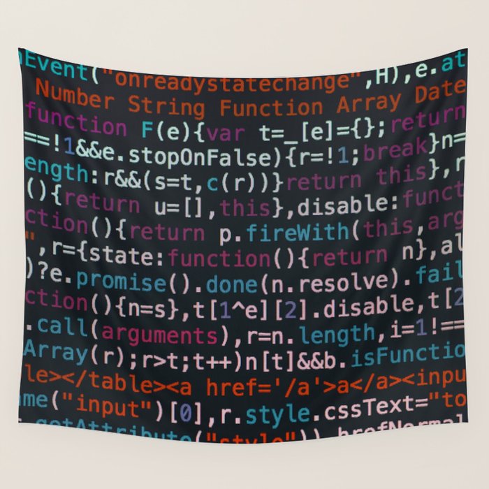 Computer Science Code Wall Tapestry Gallery Image 2