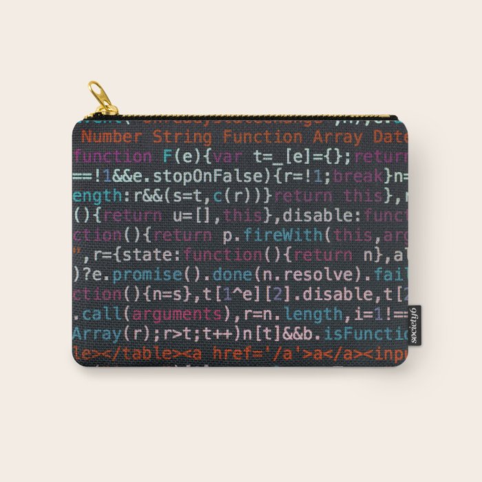 Computer Science Code Carry All Pouch Gallery Image 1