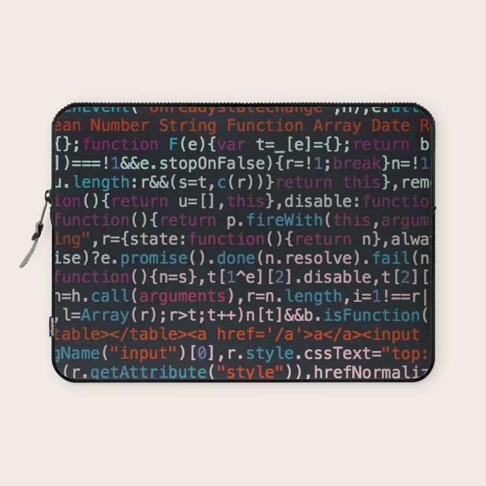 Computer Science Code Laptop Sleeve Gallery Image 1