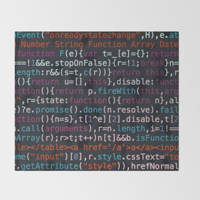 Computer Science Code Throw Blanket Gallery Image 2