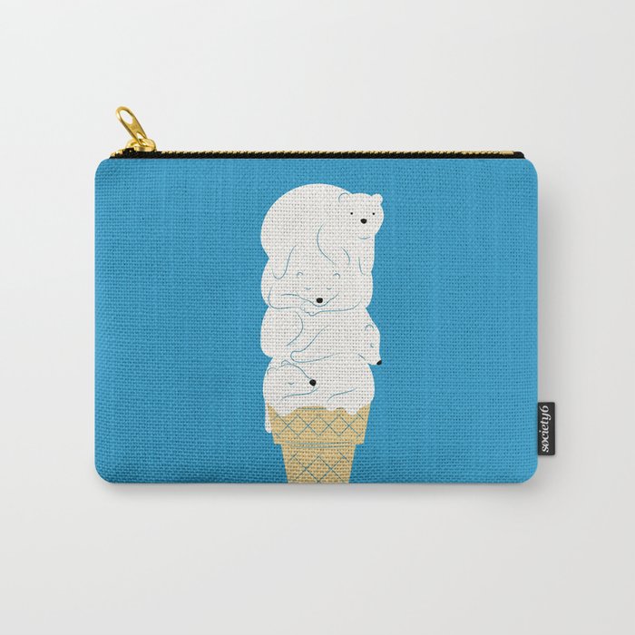 Polar Bear Ice Cream Carry All Pouch Gallery Image 1