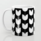 Spring Tulips IV Black and White Mid Century Flowers Coffee Mug Gallery Image 3