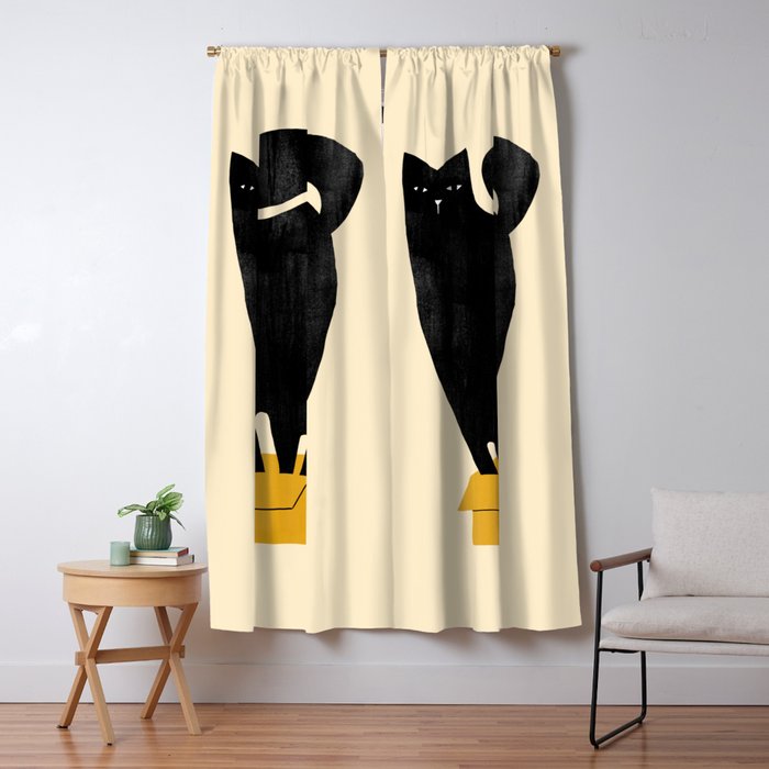 Cat in a box Window Curtain Gallery Image 5