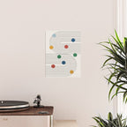 Modern Colorful Retro Dots Poster Gallery Image 2