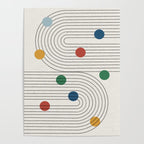 Modern Colorful Retro Dots Poster Gallery Image 4