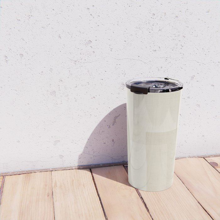 Minimalist Beige Black Japandi Artwork II Travel Mug Gallery Image 4