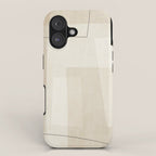 Minimalist Beige Black Japandi Artwork II iPhone Case Gallery Image 1