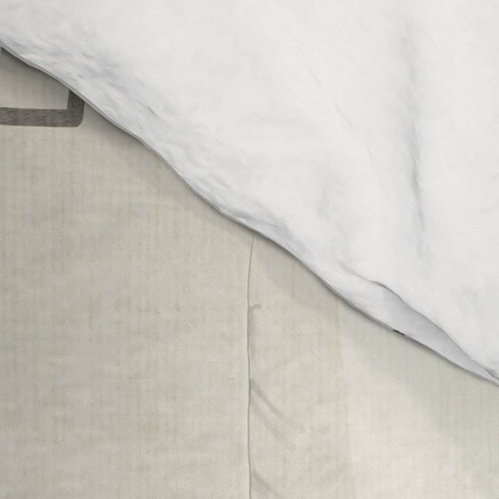 Minimalist Beige Black Japandi Artwork II Comforter Gallery Image 4