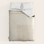 Minimalist Beige Black Japandi Artwork II Comforter Gallery Image 6