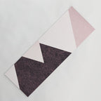 Geometrics III - pink granite & marble Yoga Mat Gallery Image 1