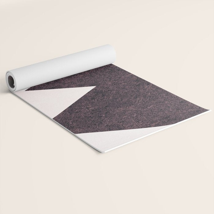 Geometrics III - pink granite & marble Yoga Mat Gallery Image 2