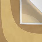 Retro Groove Minimalist Mid Century Modern Abstract in Ochre Dijon Tones Wall Tapestry Gallery Image 3