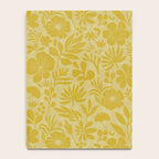 Charming Flower Shapes Warm Sunny Yellow Notebook Gallery Image 4