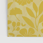 Charming Flower Shapes Warm Sunny Yellow Poster Gallery Image 3