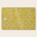 Charming Flower Shapes Warm Sunny Yellow Cutting Board Gallery Image 1