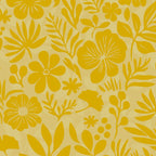 Charming Flower Shapes Warm Sunny Yellow Coffee Mug Gallery Image 2