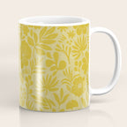 Charming Flower Shapes Warm Sunny Yellow Coffee Mug Gallery Image 1