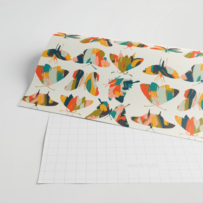 colorful butterflies Wrapping Paper Gallery Image 2