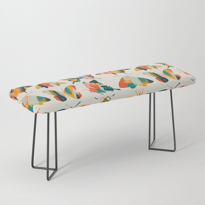 colorful butterflies Bench Gallery Image 1