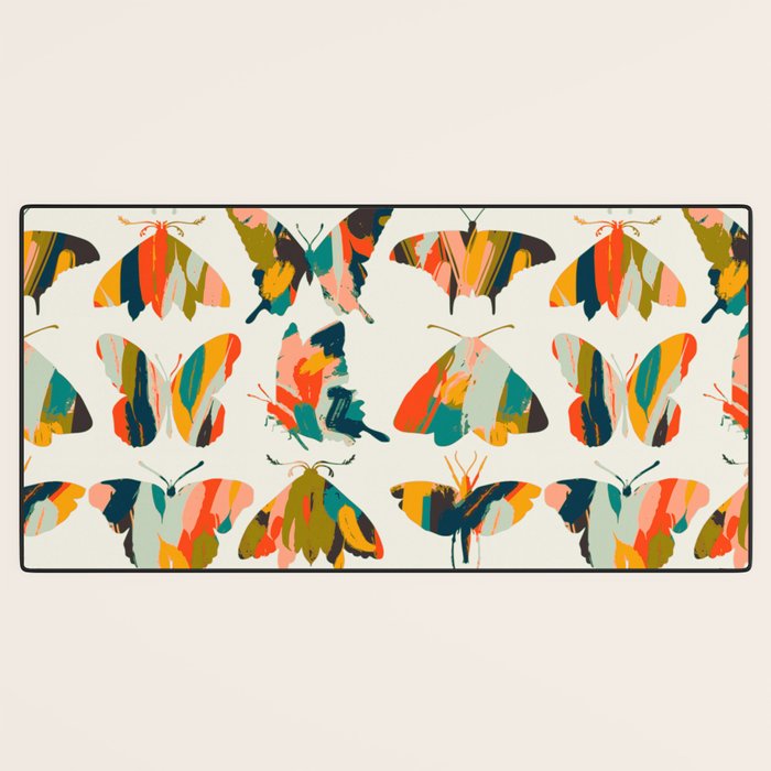 colorful butterflies Desk Mat Gallery Image 3