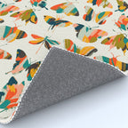 colorful butterflies Rug Gallery Image 4