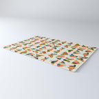 colorful butterflies Rug Gallery Image 3