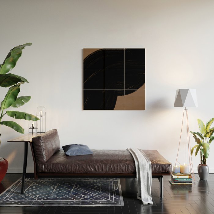 Contemporary Abstract Shape Wood Wall Art Gallery Image 2