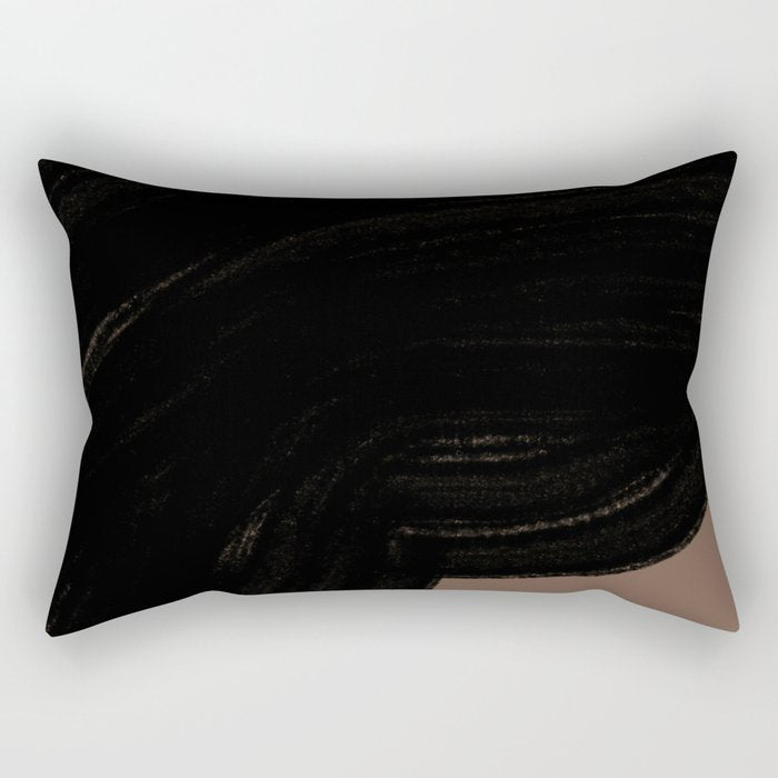 Contemporary Abstract Shape Rectangular Pillow Gallery Image 2