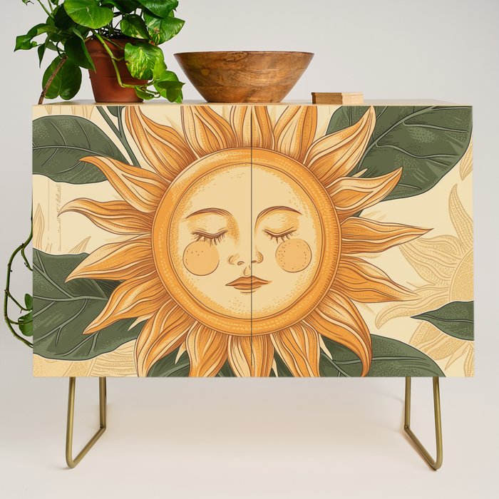 Sunflower Face - Dreaming Credenza Gallery Image 1