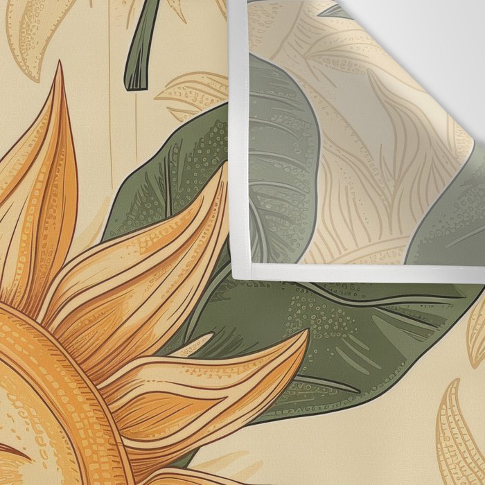 Sunflower Face - Dreaming Wall Tapestry Gallery Image 3