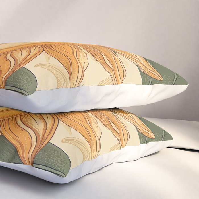 Sunflower Face - Dreaming Pillow Sham Gallery Image 3